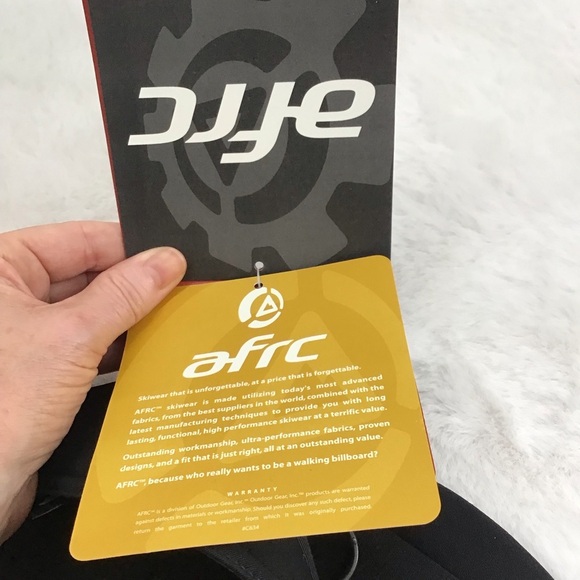 AFRC Outdoor Gear Women’s 4-WayStretch Insulated Ski Pants NWT Black Size 12 - Picture 2 of 11